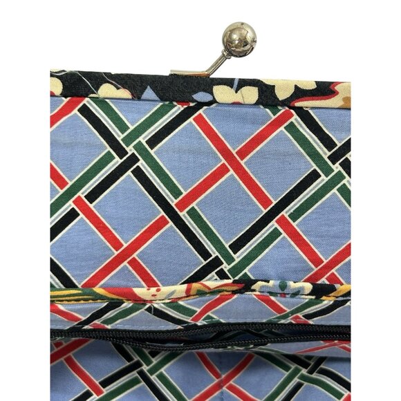 Vera Bradley Alice Versailles Shoulder Handbag Floral Quilted Kiss Clasp Paisley - Picture 16 of 16